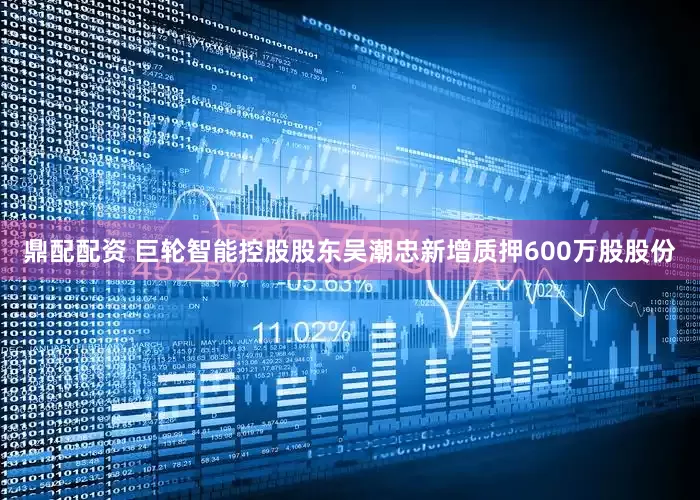 鼎配配资 巨轮智能控股股东吴潮忠新增质押600万股股份