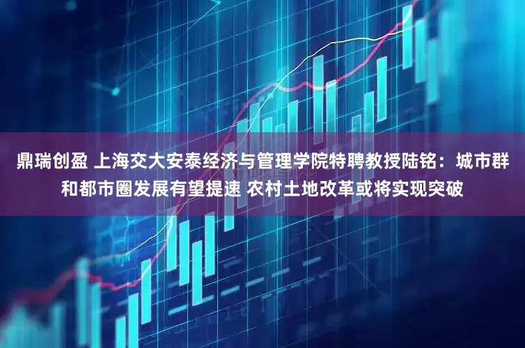 鼎瑞创盈 上海交大安泰经济与管理学院特聘教授陆铭:城市群和都市圈发展有望提速 农村土地改革或将实现突破